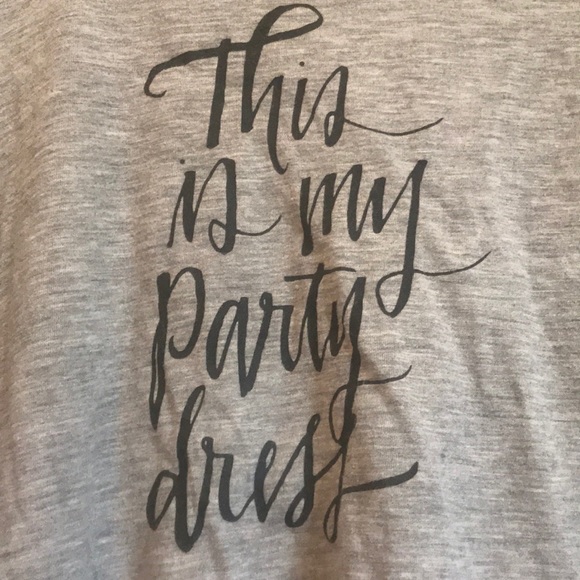 ‘This Is My Party Dress’ Cropped Tee - Picture 2 of 8